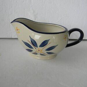 NEW TEMP-TATIONS OLD WORLD CONFETTI BLUE  CREAMER KITCHEN HOME 14 OZ